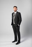 Black with Grey Trim Suit