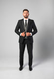 Black with Grey Trim Suit