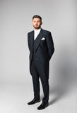 Navy Mohair Tails